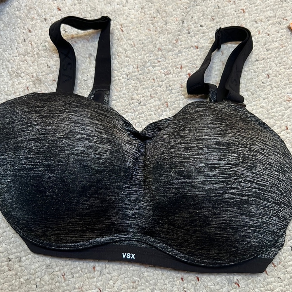 Historians secret full support sports bra in grey black
